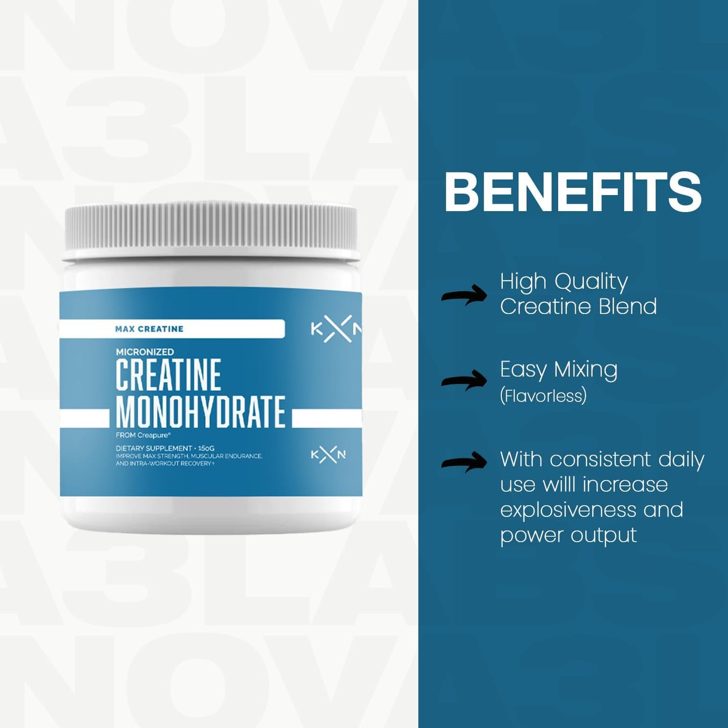 Creapture KompleX Nutrition Max Creatine Monohydrate - 30 Servings for Maximized Performance and Energy Boost