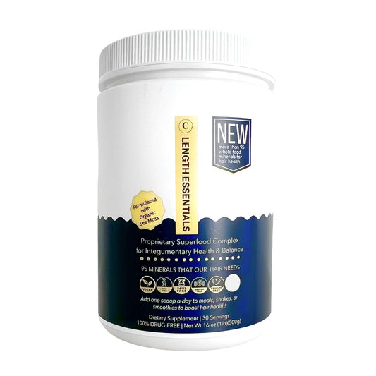 CRISAN Hair Strength Powder Supplement with Sea Moss & Adaptogens for Complete Hair Length Essentials