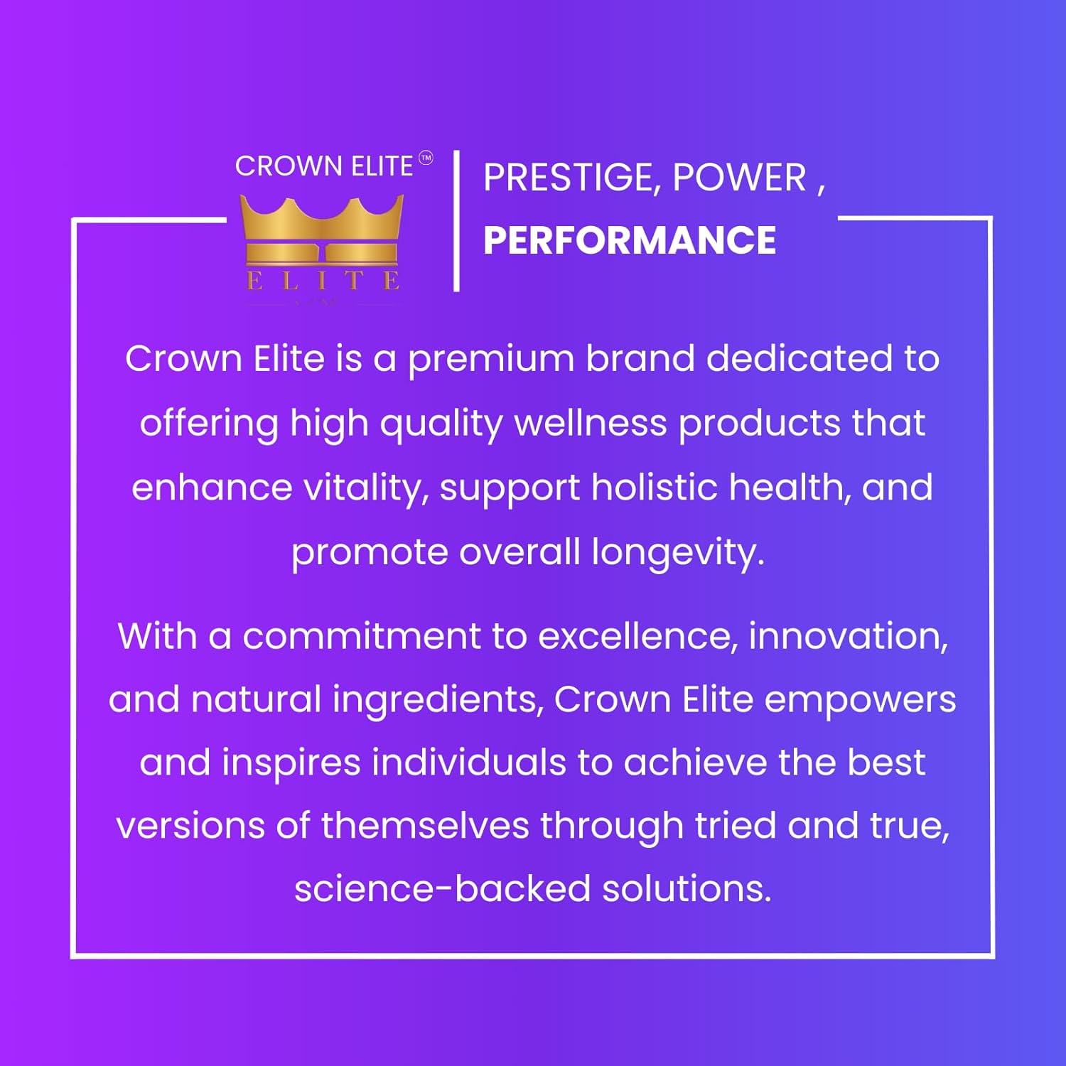 Crown Elite Premium Magnesium Supplement - Triple Complex for Immune, Muscle, Nerve Function | High Absorption | Non-GMO, Vegan | 500mg, 2 Month Supply