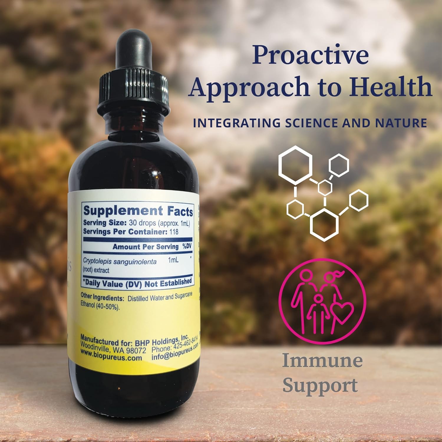 Cryptolepis Sanguinolenta Herbal Tincture - Potent Botanical Extract for Immune Support, Microbiome Balance, & Gut Health - 4 fl oz
