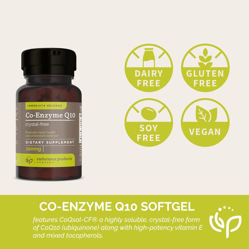 Crystal-Free Co-Enzyme Q10 Softgels for Endurance Support (120 capsules) - BoostGo Australia