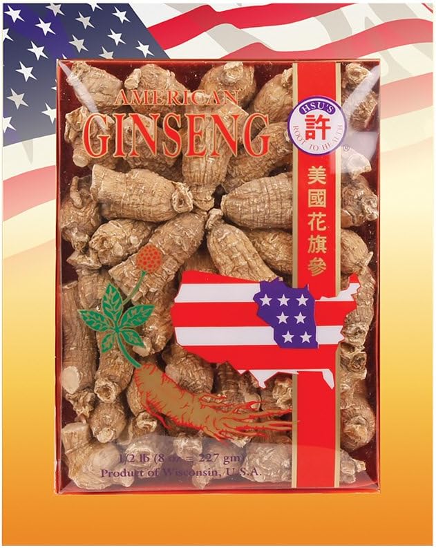 Cultivated American Ginseng from Marathon County, Wisconsin | 8oz Box | HSU’s Ginseng Short Medium - SKU 112-8
