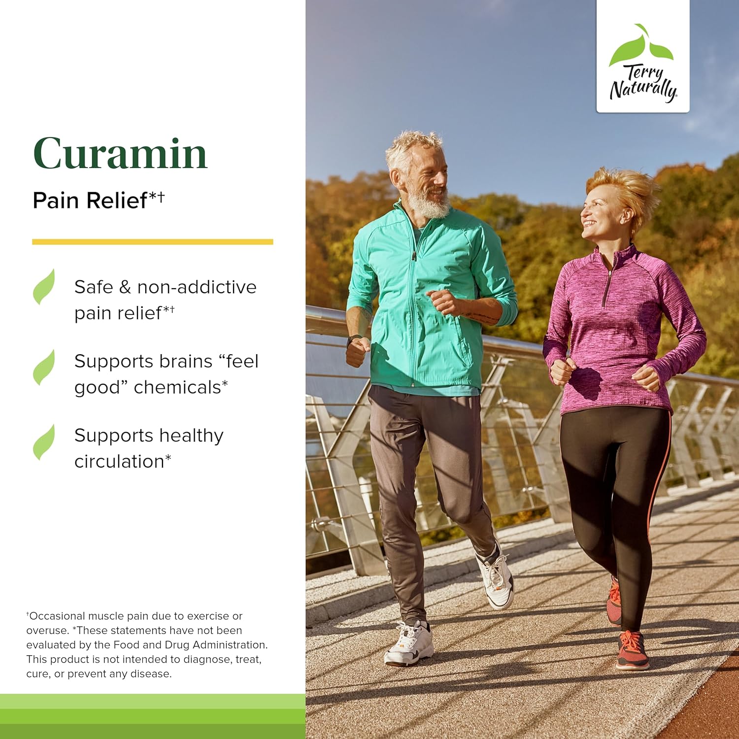 Curamin Curcumin Supplement for Circulation, Endorphin & Muscle Support - 60 Capsules