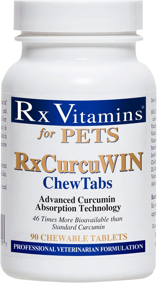 CurcuWIN Curcumin for Pets - Immune Support for Cats and Digestive Support for Dogs - 90 Tablets