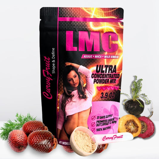 Curvy Fruit LMC Powder - Natural Curves Enhancer with Aguaje, Maca Root, Wild Fennel | 31 Daily Servings | 3.9 Oz