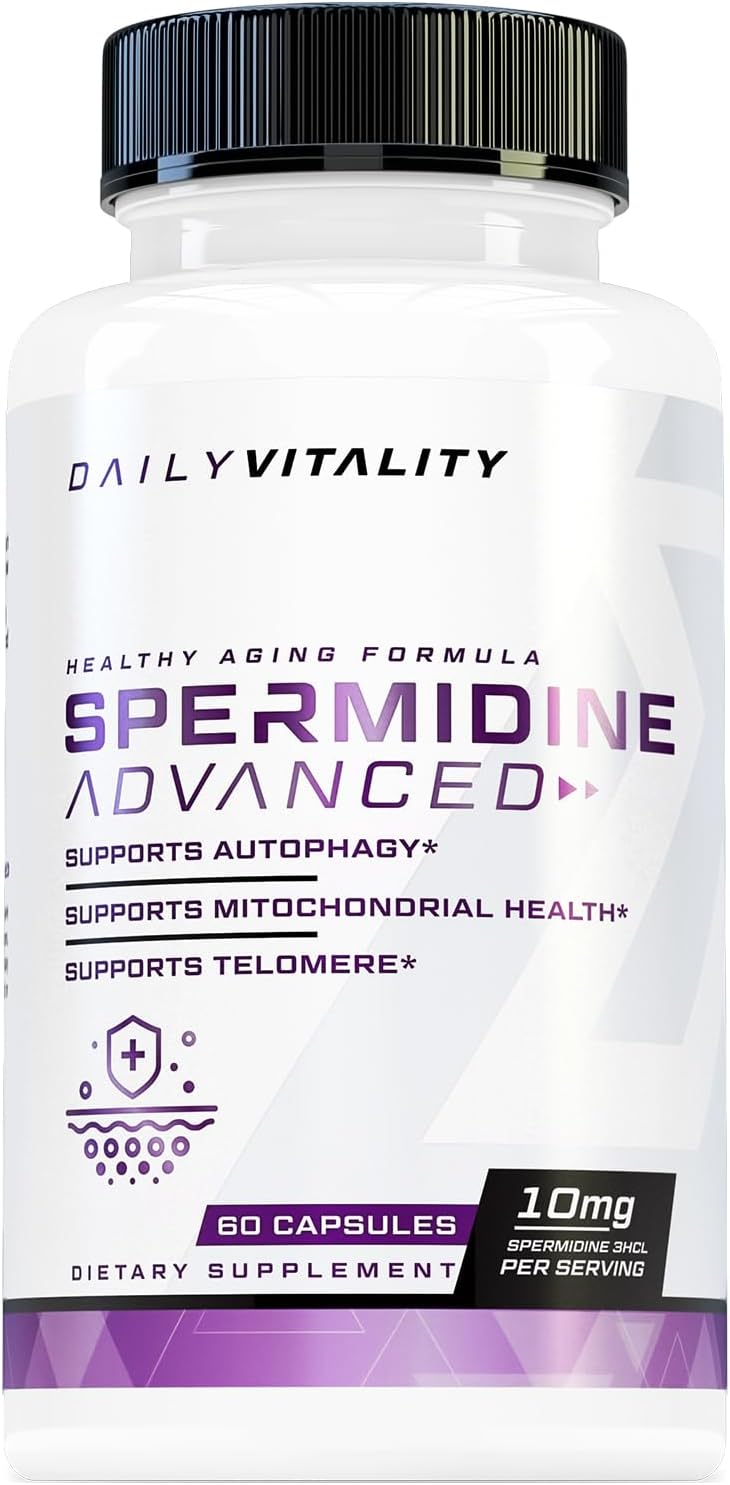Cutler Nutrition Advanced Spermidine Supplement for Longevity, Heart Health, and Brain Support - 99% Standardized (60 Servings)