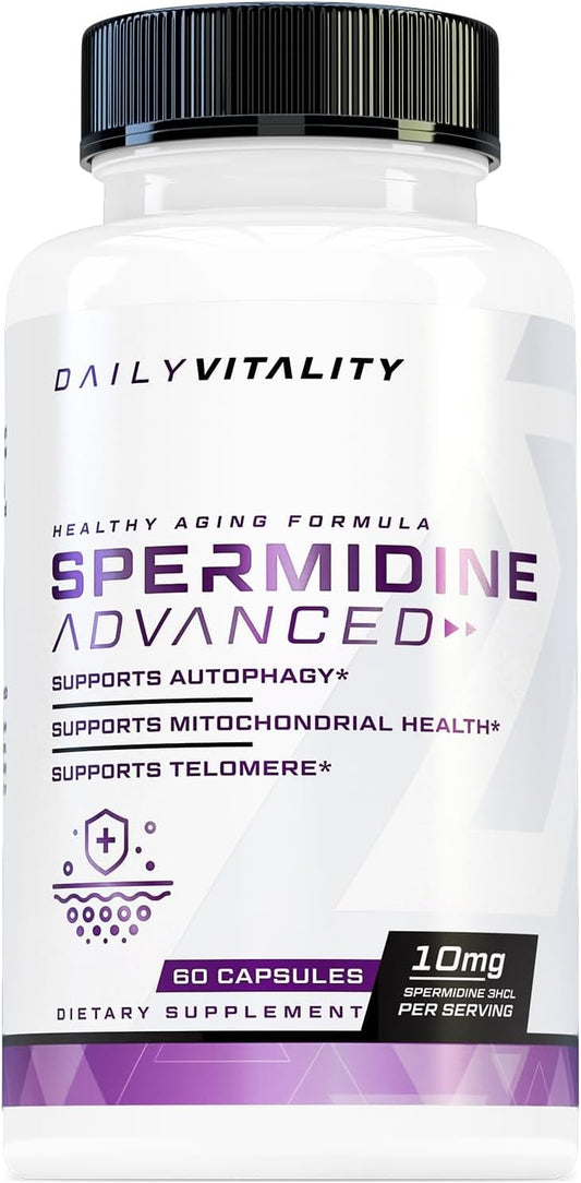 Cutler Nutrition Advanced Spermidine Supplement for Longevity, Heart Health, and Brain Support - 99% Standardized (60 Servings)