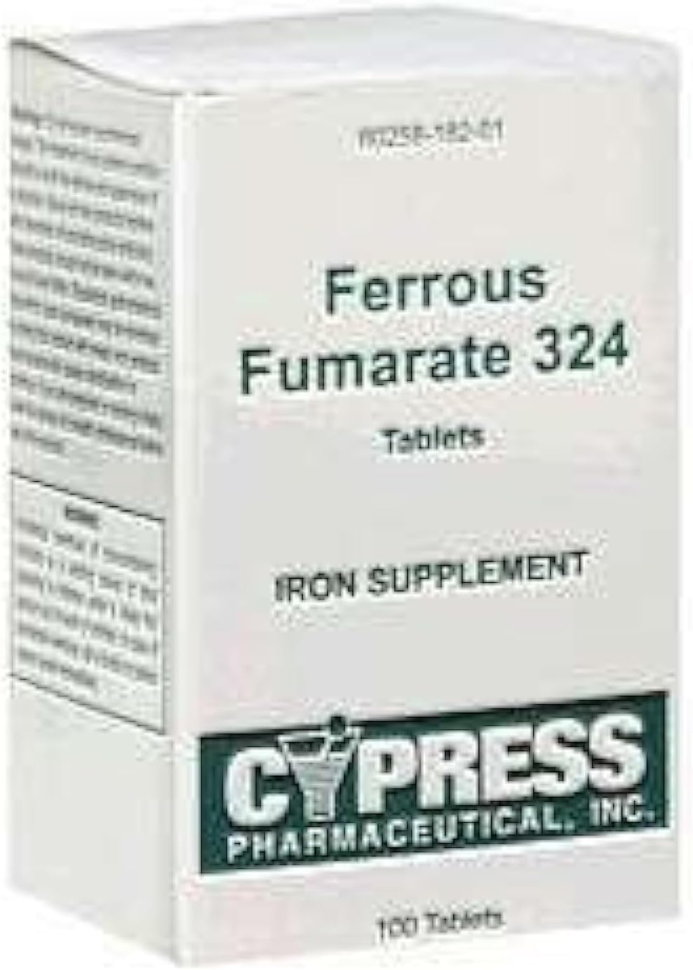 Cypress Pharmaceutical Ferrous Fumarate Tablets 324mg - 100 Count Box