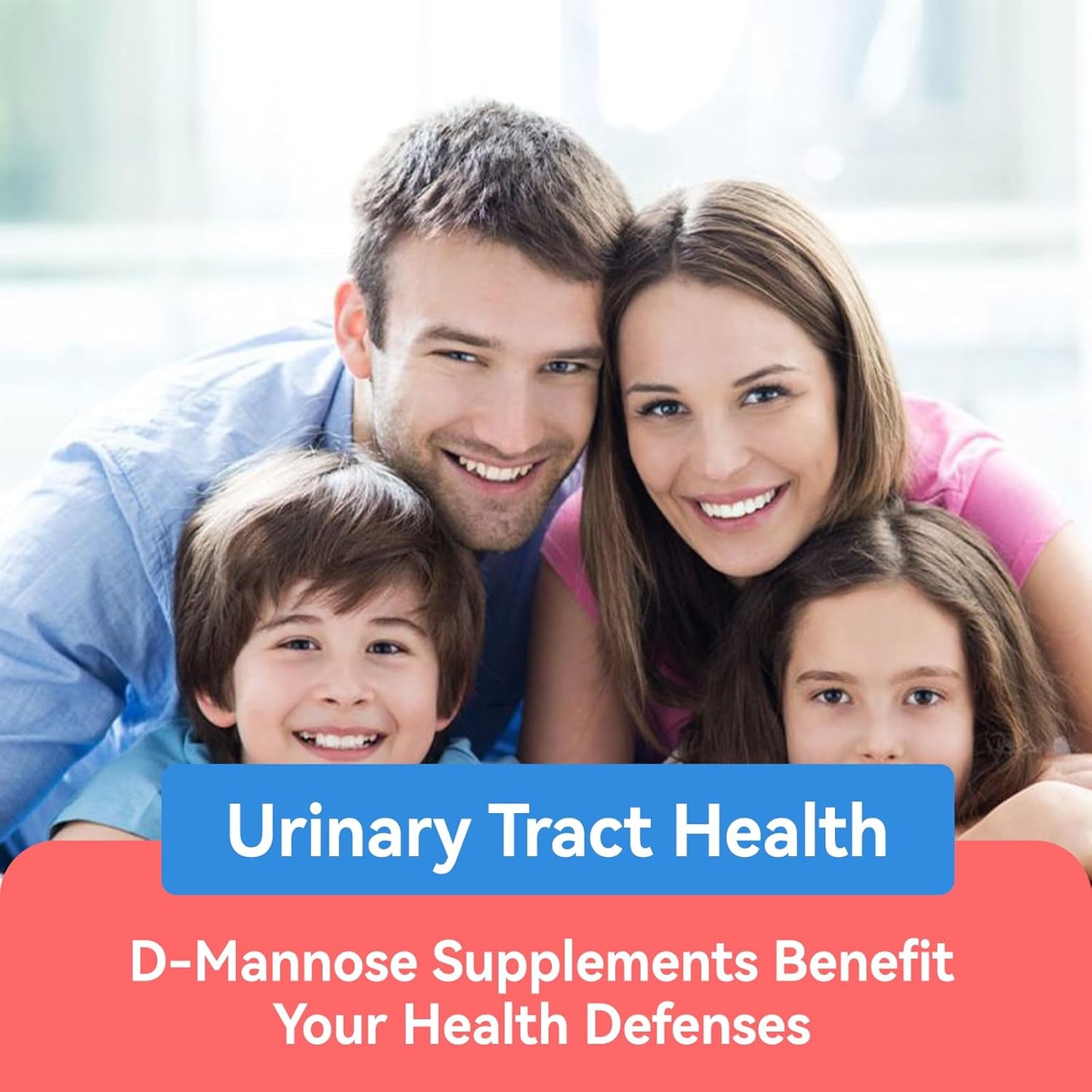D-Mannose 1000mg Capsules with Cranberry & Vitamin C - 90 Count (Pack of 2)