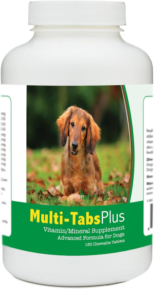 Dachshund Multi-Vitamin Chewable Tablets - 180 Count by Healthy Breeds