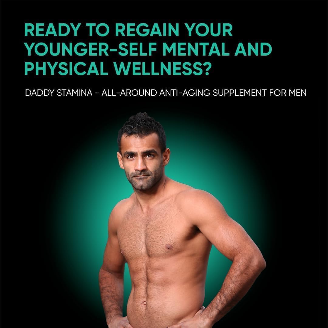 Daddy Stamina Sea Moss Capsules - Pure Seaweed Supplement for Energy, Skin Health & Anti-Aging in Men