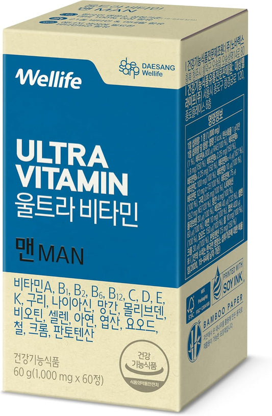 DAESANG Wellife Ultra Vitamin for Men - Essential Nutrients for Men's Health and Wellness