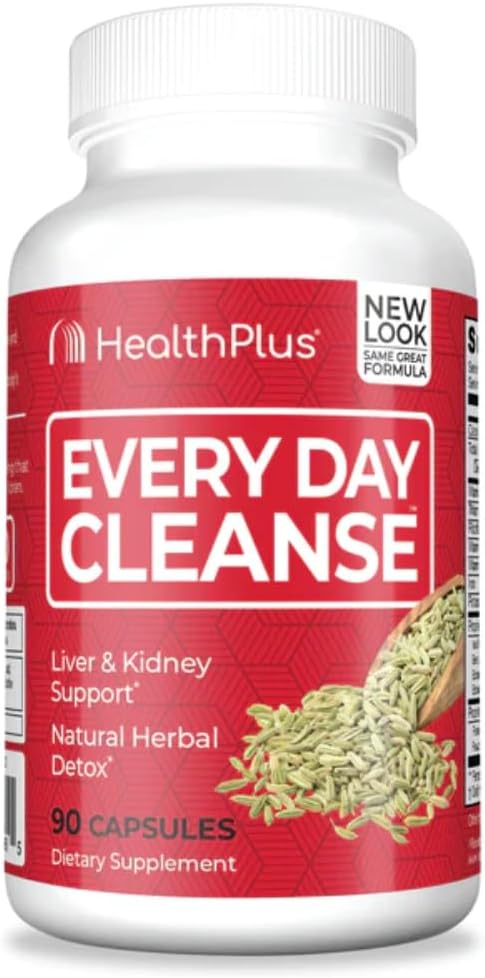 Daily Cleanse Health Supplement, 90 Capsules for 30-Day Supply
