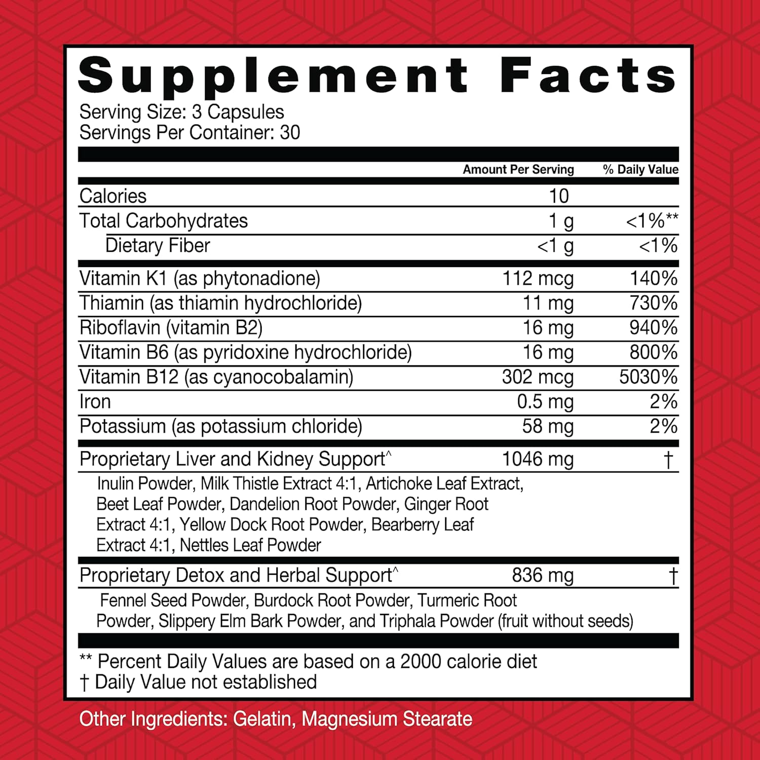 Daily Cleanse Health Supplement, 90 Capsules for 30-Day Supply