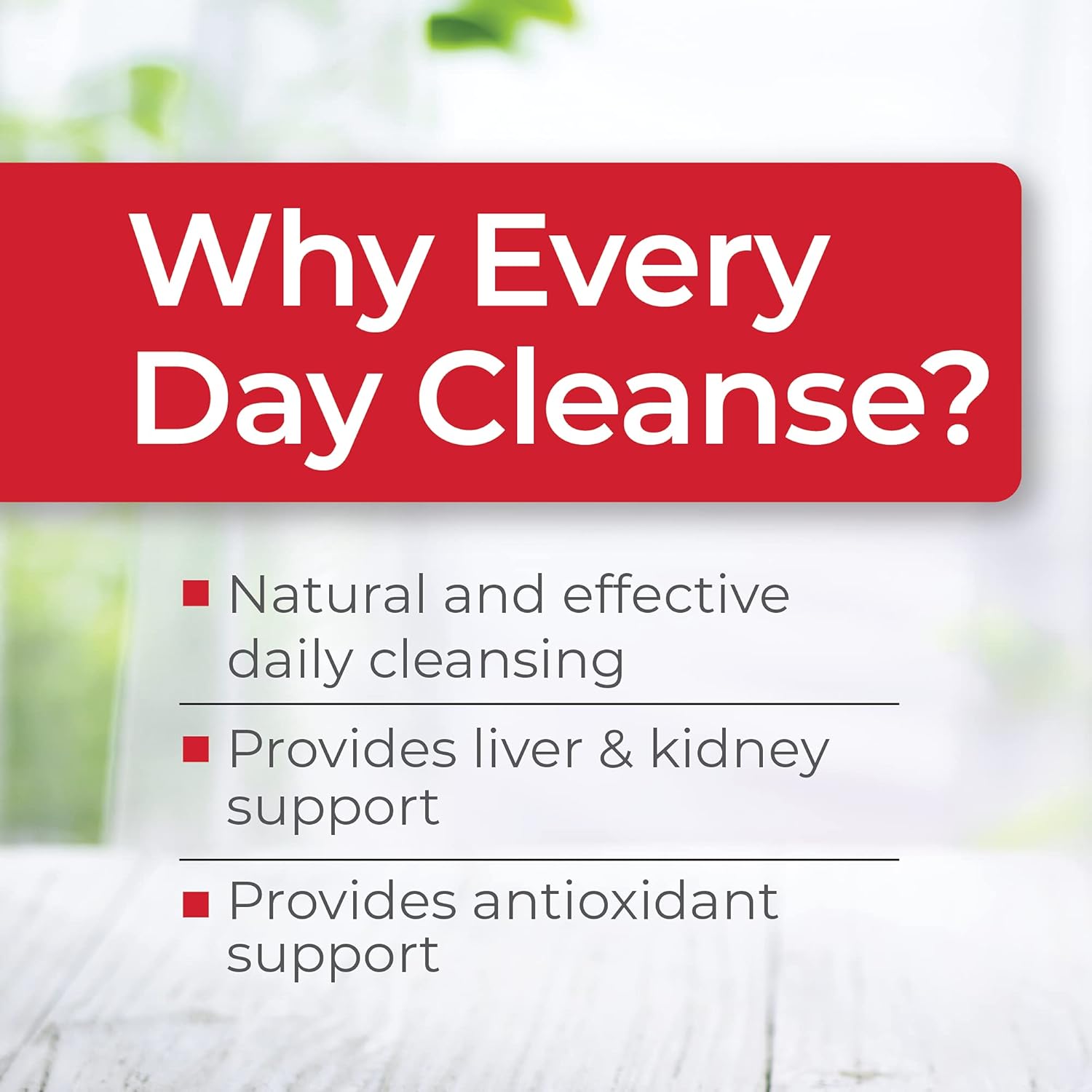 Daily Cleanse Health Supplement, 90 Capsules for 30-Day Supply