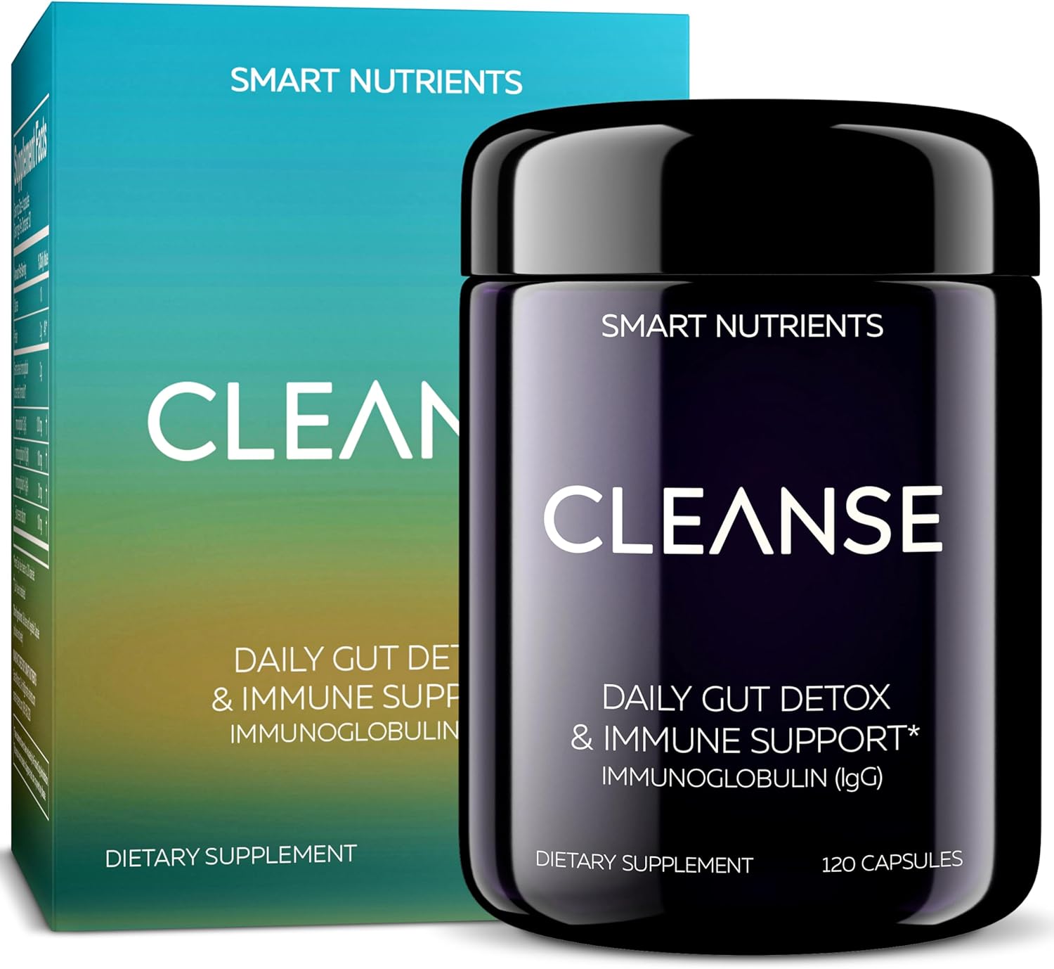 Daily Gut Health Detox with IgG Dairy-Free Colostrum Capsules - 120 Count