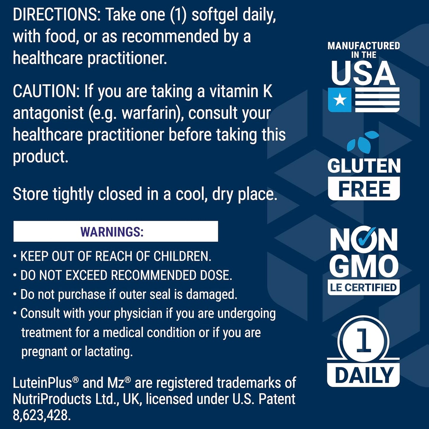 Daily Health Booster with Vitamins E, K1 & K2 for Eye, Bone, and Heart Health - Gluten-Free, Non-GMO, 30 Softgels