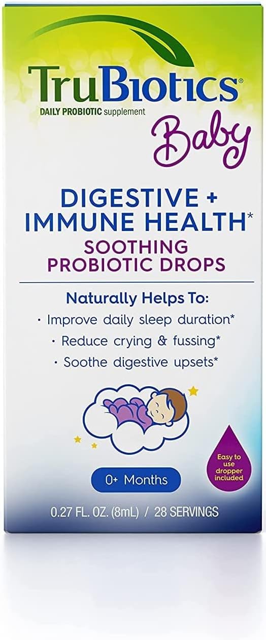 Daily Infant Probiotic Drops for Newborns, Supports Immune System & Eases Tummy Discomfort, 0.27 Fl Oz
