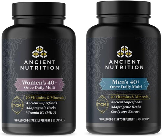 Daily Multivitamin Capsules for Men and Women 40+, 30 Count Each
