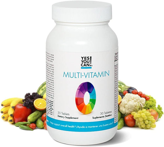 Daily Multivitamins for Men and Women - Boosts Overall Health with Antioxidants and Essential Vitamins - 30 Tablets
