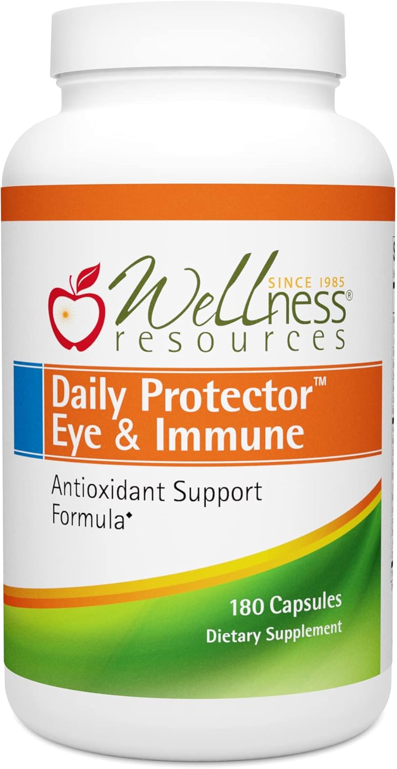 Daily Protector Eye & Immune Supplement - Boost Eye, Immune, and Skin Health with Lutein, Lycopene, Zeaxanthin, and Bilberry