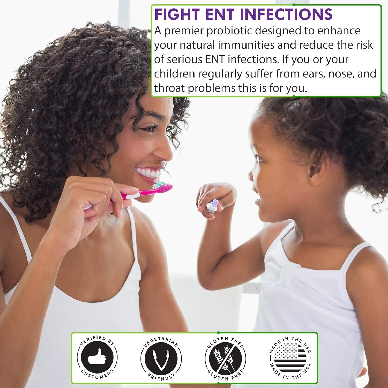 Dairy-Free Oral Probiotic Supplement with BLIS K12 - 60 Day Supply for Oral Health - Sugar-Free - Made in USA