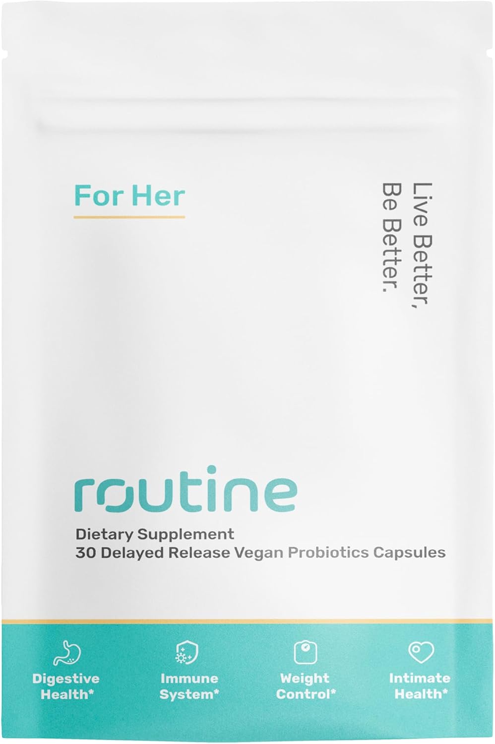 Dairy-Free Organic Probiotics for Women - 24 Billion CFU Daily Capsules for Digestive & Feminine Health - 30 Capsule Refill
