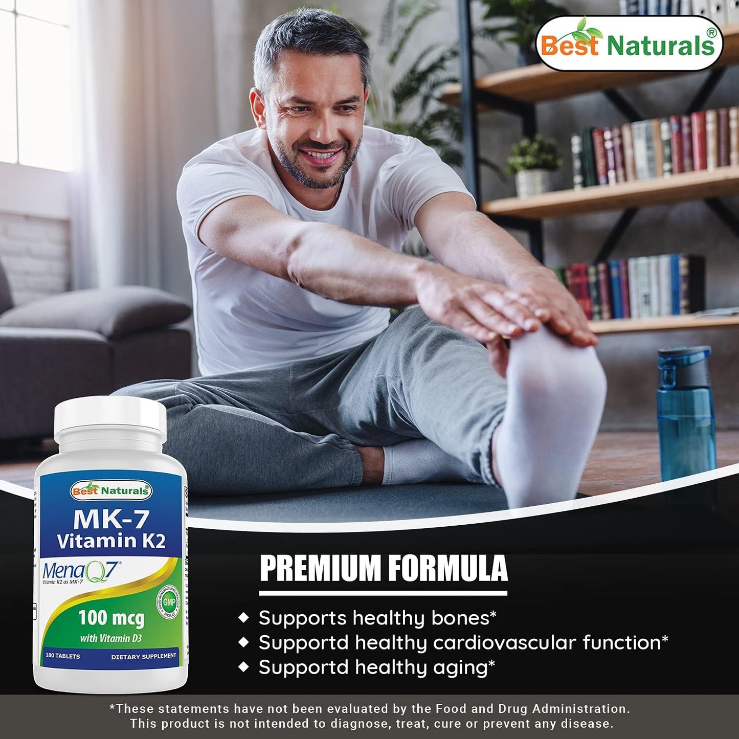 Dandelion Root 520mg with Vitamin K2 (MK7) and D3 - Top Natural Supplement for Health