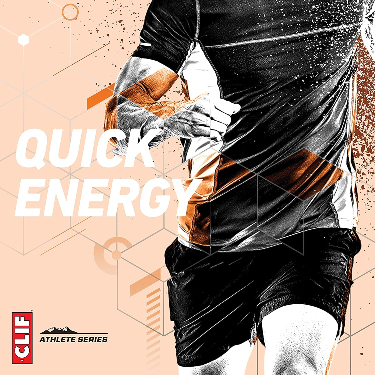DAONEG CLIF BLOKS - Orange Energy Chews with Caffeine - Non-GMO Plant Based Fuel for Cycling & Running - Workout Snack - 2.1oz Packet (3 Count)