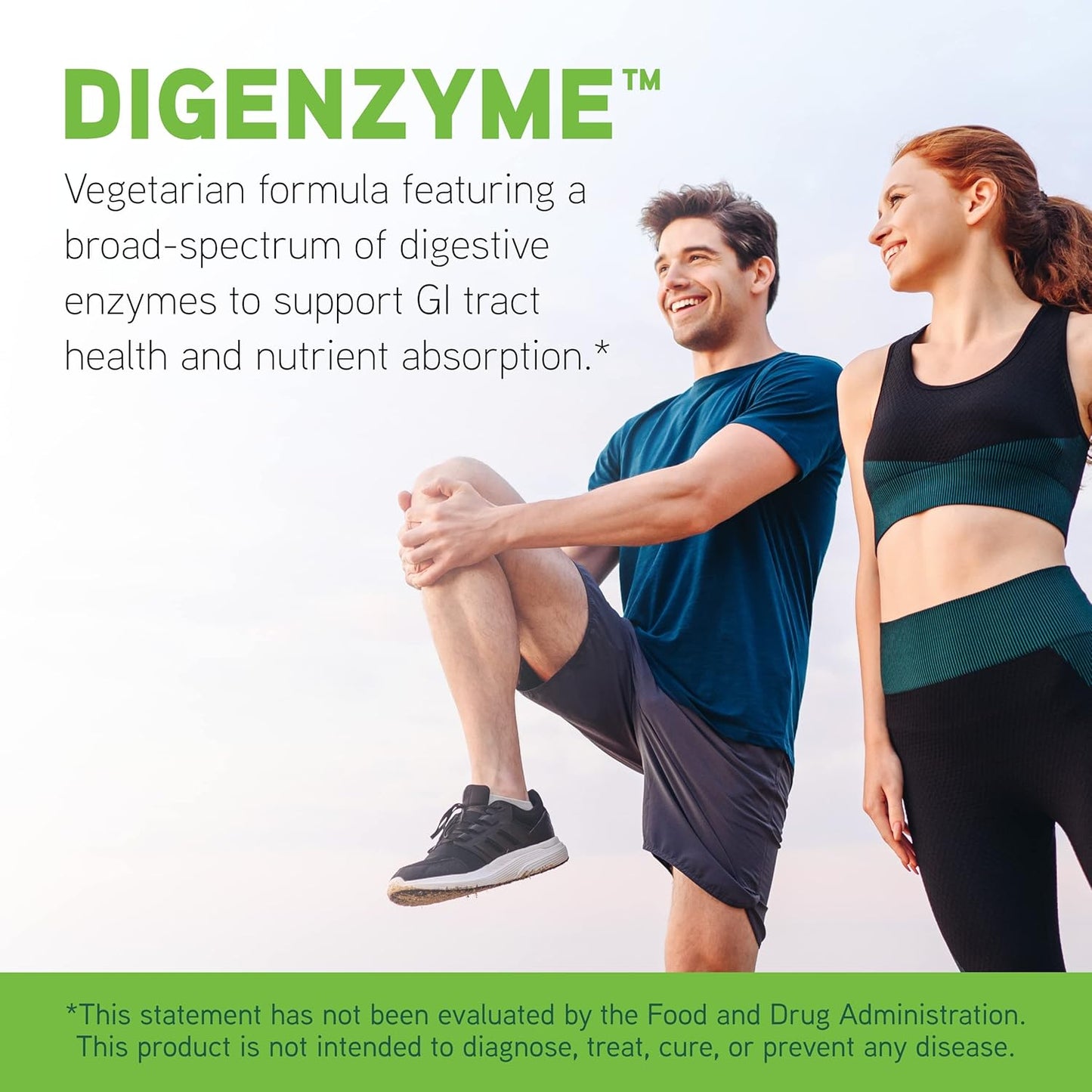 DAVINCI Laboratories Digenzyme Supplement for Digestive Tract Health - 90 Vegetarian Capsules - Gluten-Free, Soy-Free