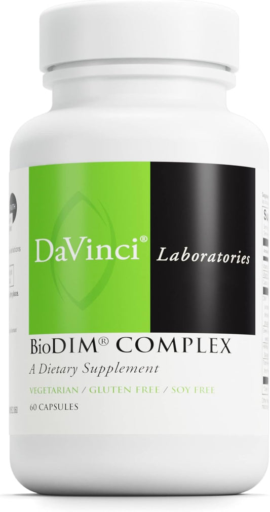 DAVINCI Labs BioDIM Complex - Hormone Support Supplement with Vitamin D3, Green Tea Extract, Vitamin E, & More - 60 Capsules