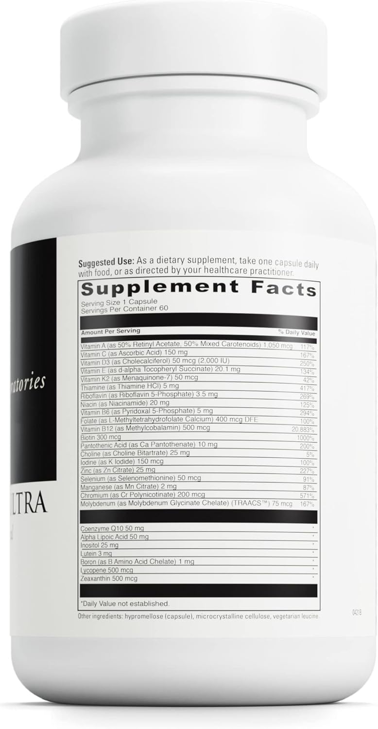 DaVinci Labs Daily Best Ultra - Cardiovascular and Bone Health Support Supplement - B Vitamins, Minerals, CoQ10, Lycopene - 60 Capsules