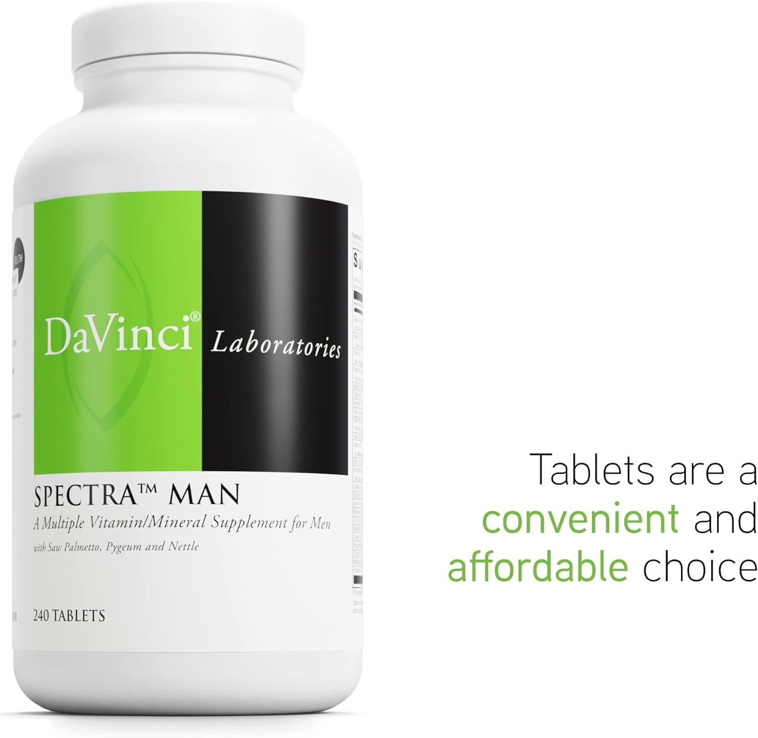 DAVINCI Labs Spectra Man 240 Tablets - Immune System & Men's Health Support with Vitamins, Minerals, Amino Acids, Herbs & Enzymes