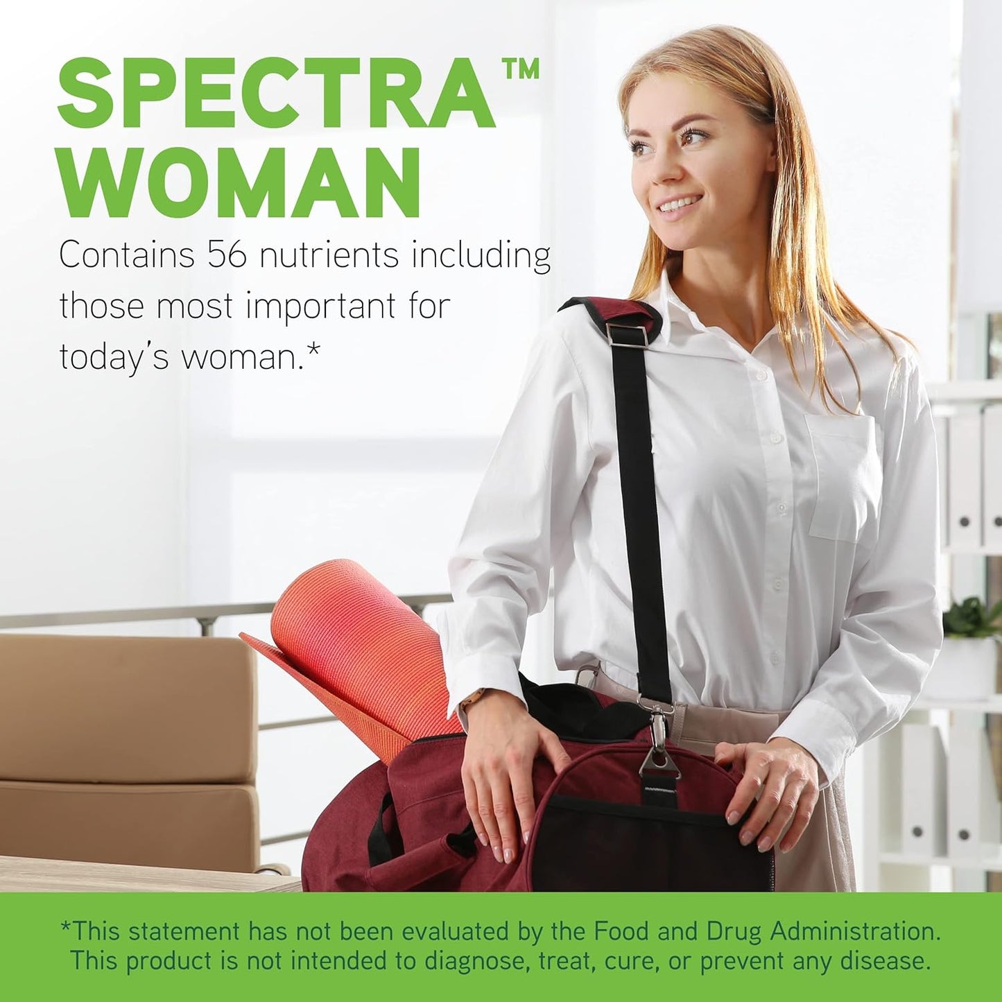 DAVINCI Labs Spectra Woman - Bone Health & Women's Needs Supplement - Vitamins, Minerals, Calcium, Beta Carotene, L-Cysteine - 120 Tablets