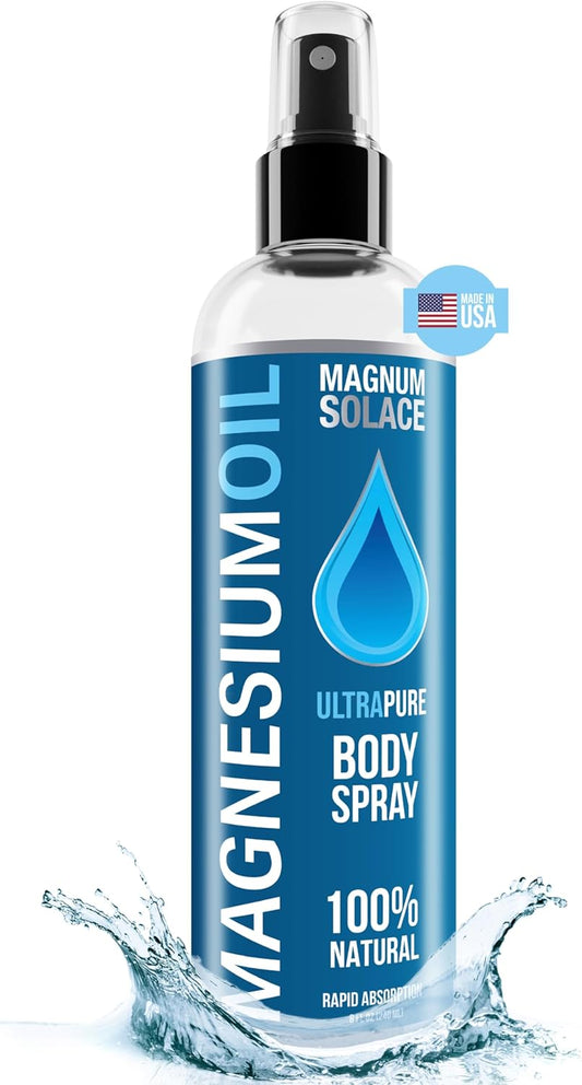 Dead Sea Source Magnesium Oil Spray - Pure & Natural Topical Magnesium Solution from Magnum Solace