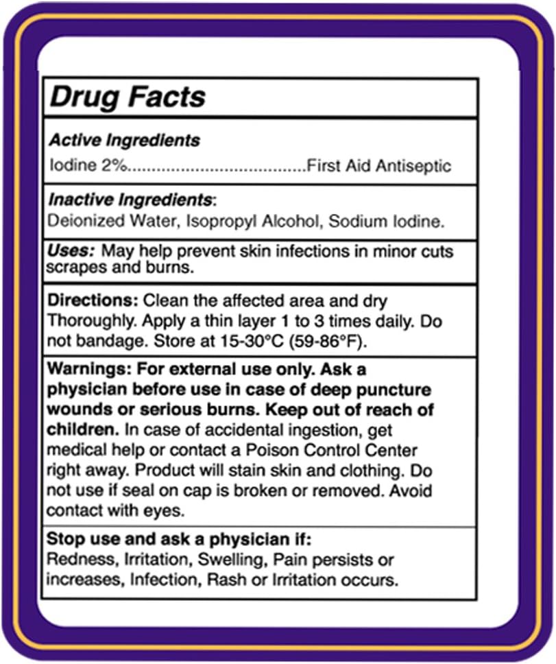 Decolorized White Iodine Tincture 1 oz - Doctor E Essential YODO Blanco Formula