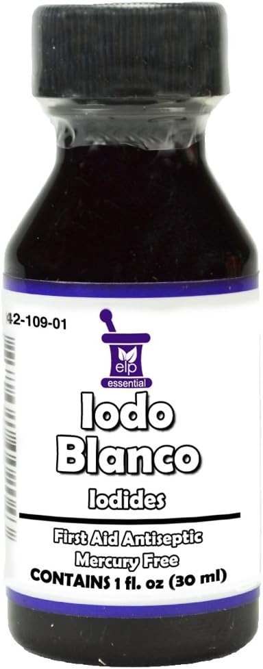 Decolorized White Iodine Tincture 1 oz - Doctor E Essential YODO Blanco Formula