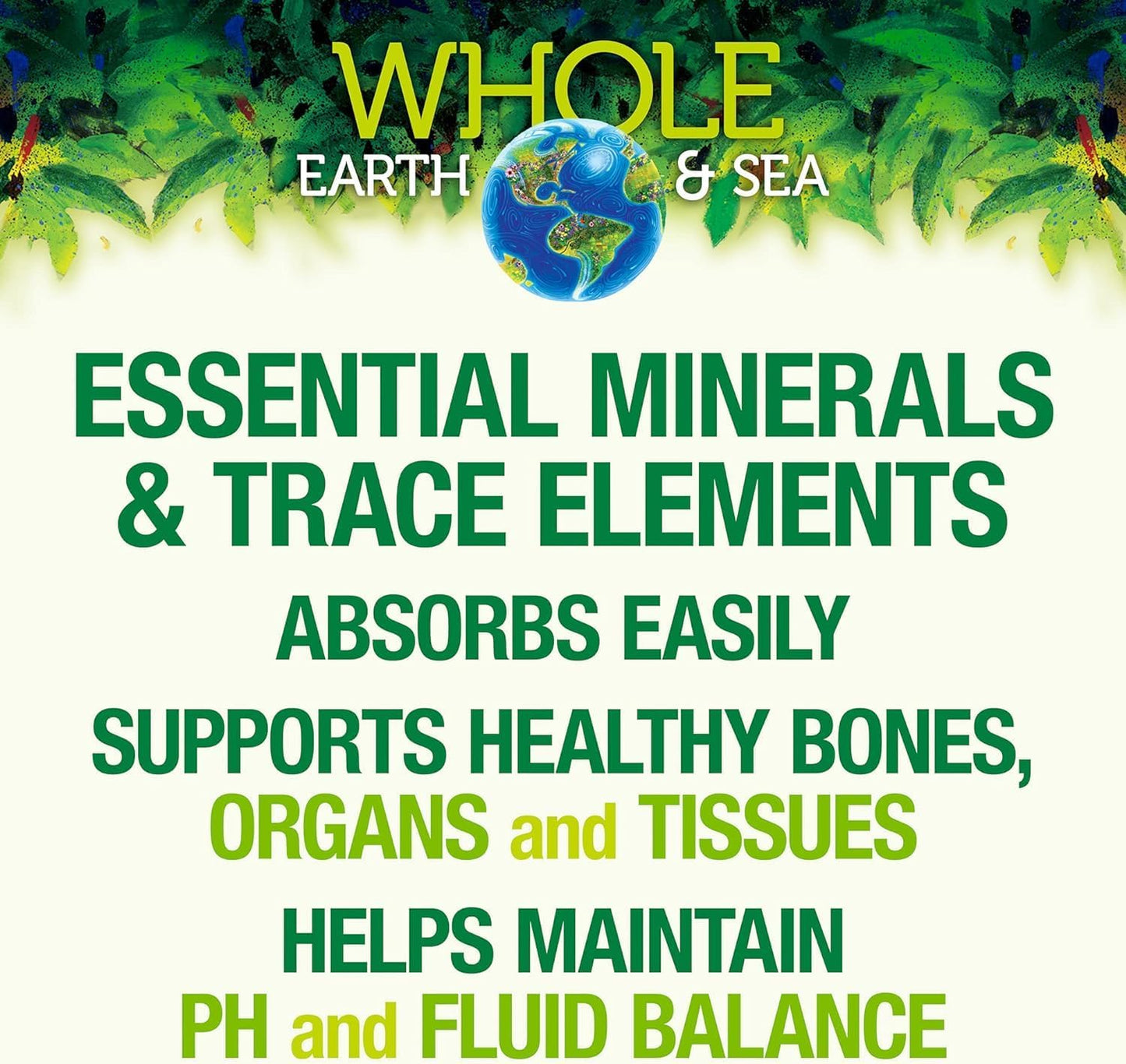 Deep Ocean Minerals - Natural Factors Whole Earth & Sea - 3.38 oz Bottle