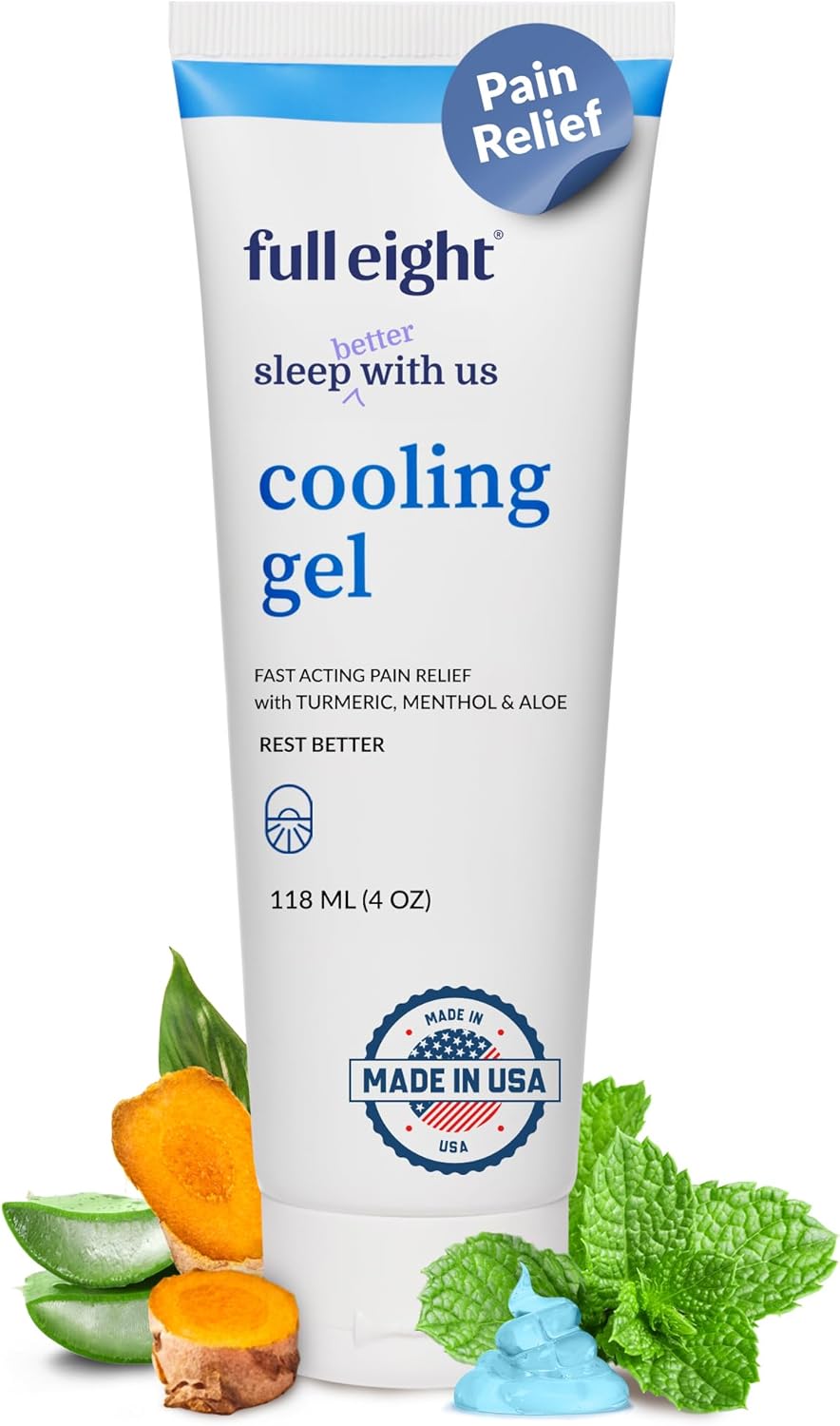Deep Sleep Combo: Magnesium+ 500 MG Capsules, Cooling Gel Rub 4 oz, 3D Light Blocking Sleep Mask