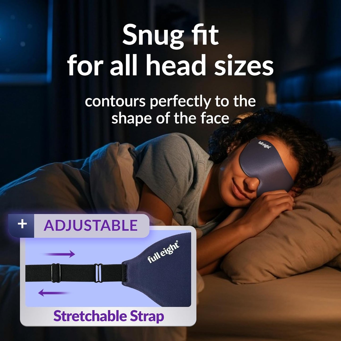 Deep Sleep Combo: Magnesium+ 500 MG Capsules, Cooling Gel Rub 4 oz, 3D Light Blocking Sleep Mask