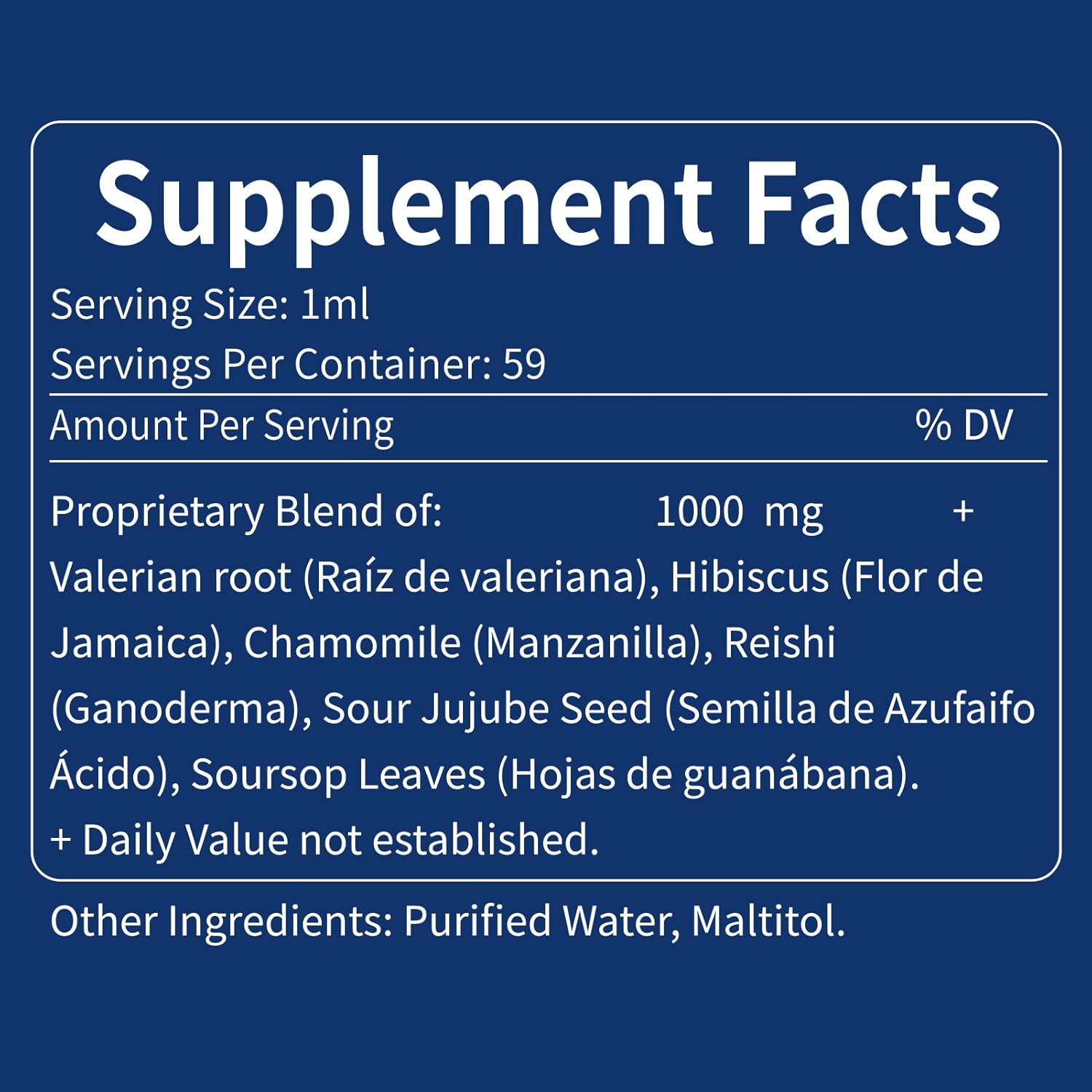 Deep Sleep Support Drops with Valerian Root, Chamomile, and Hibiscus Flower - Natural Herbal Extract Liquid for Restful Sleep - 4oz