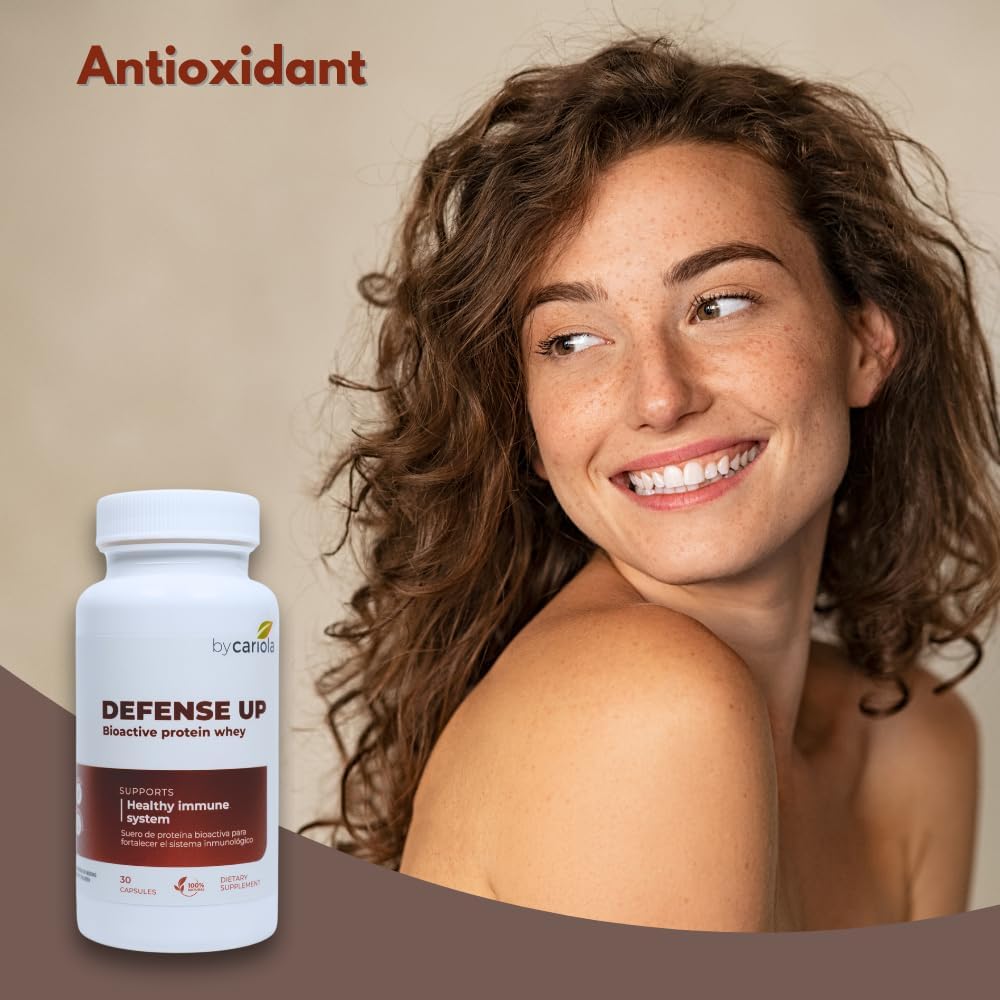 Defense Up Immune System Support Supplement with Bioactive Protein Whey, Zinc, and Vitamin D - 30 Capsules