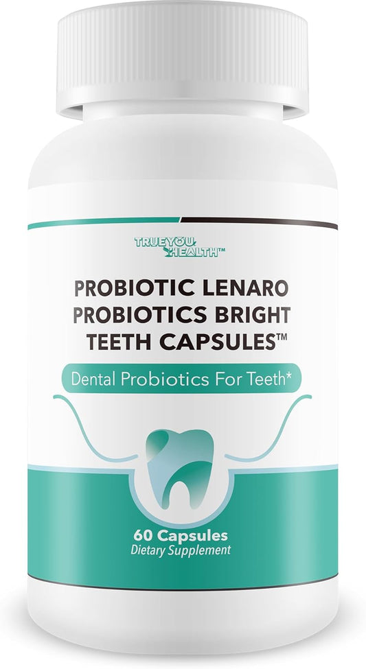 Dental Probiotics Capsules for Bright White Teeth - Probiotics for Teeth Whitening and Dental Health - Probiotic Teeth Whitening Support Capsules
