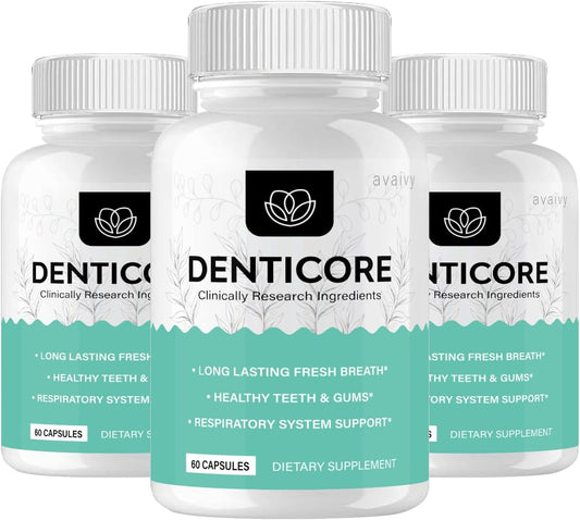 Denticore Formula Capsules - 3 Pack of Avaivy Denticore Capsules with 180 Capsules