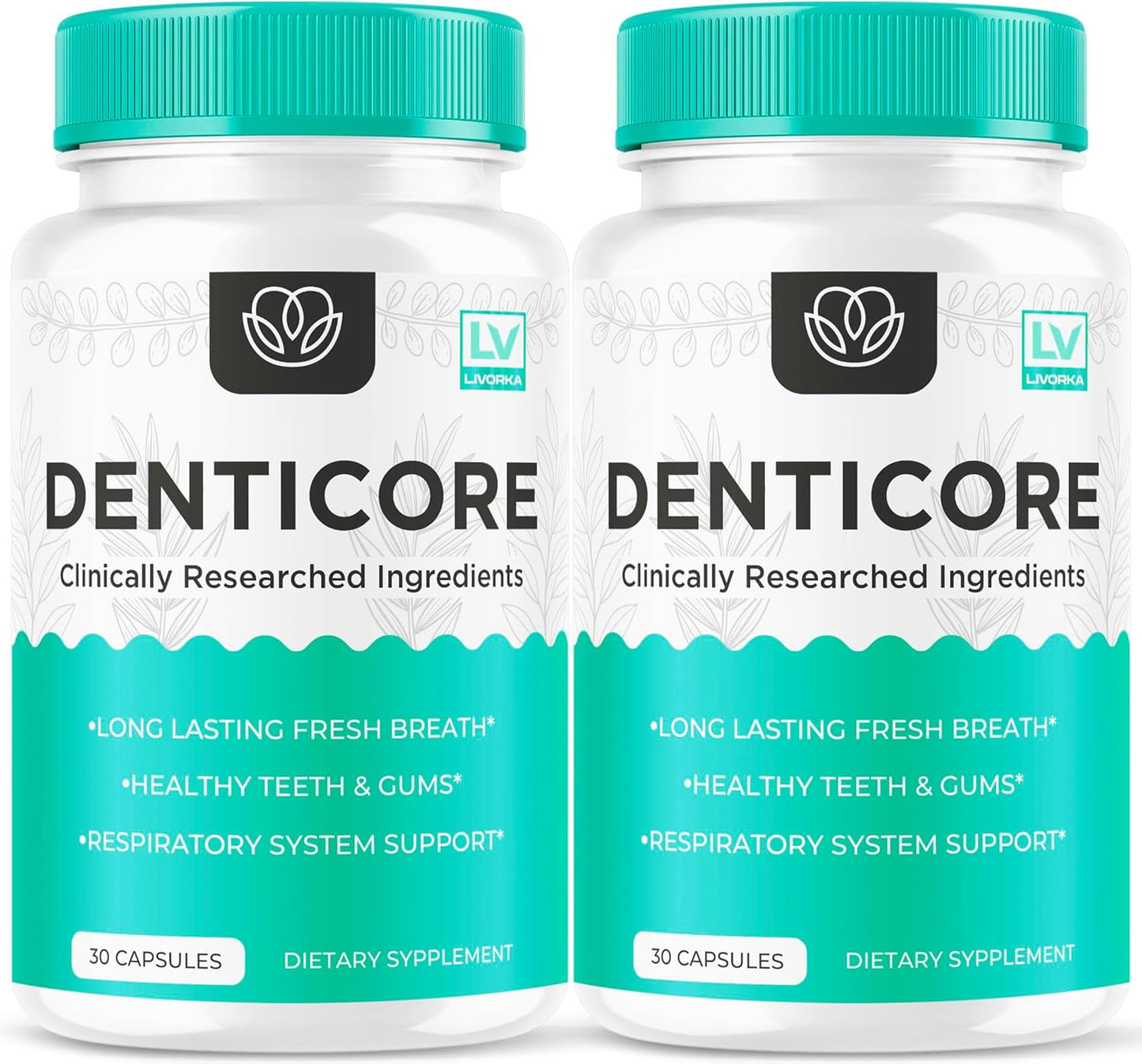 Denticore Oral and Dental Health Supplements (2 Pack) - 60 Capsules for 2 Months, Original Formula - Reviews and Benefits