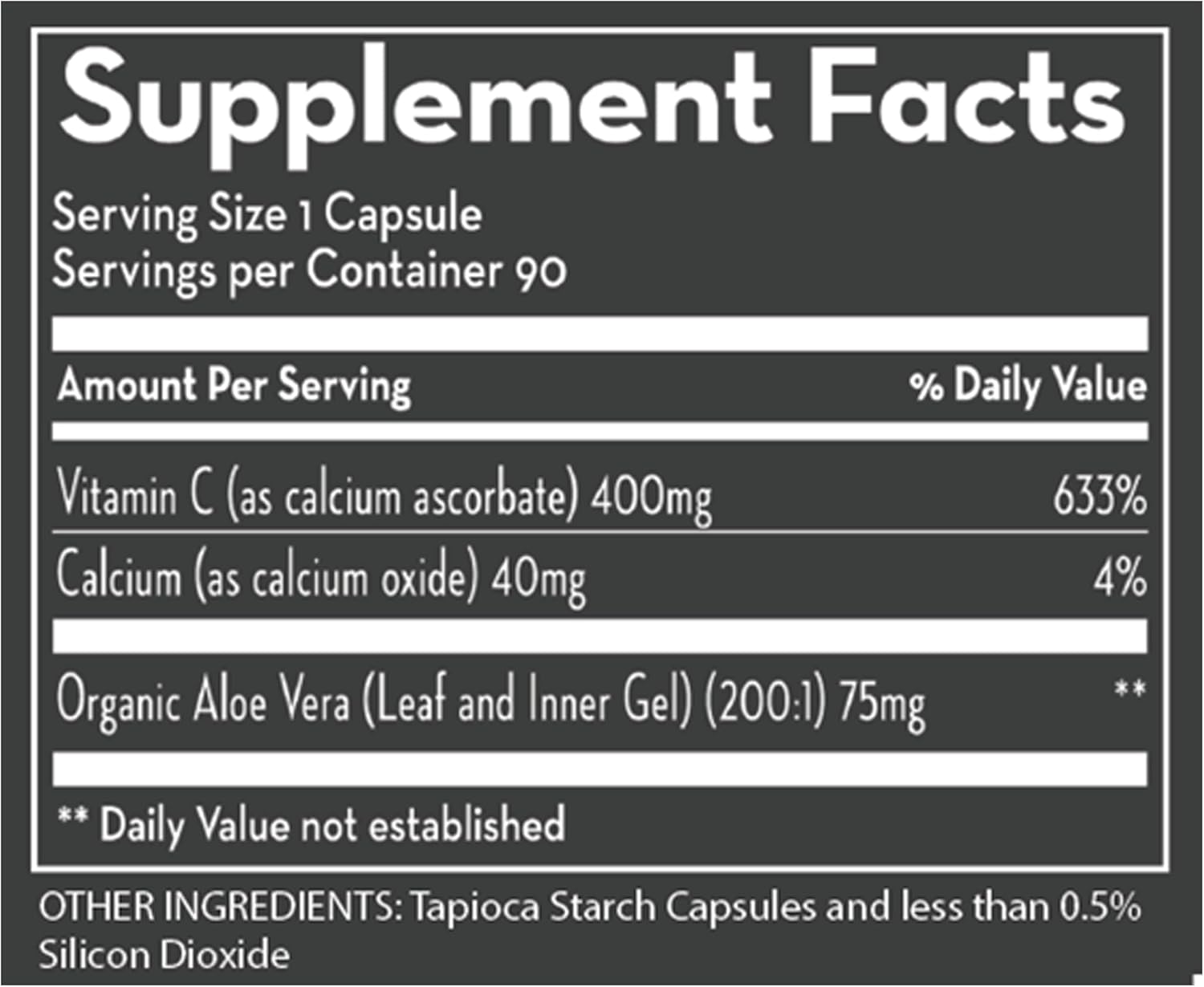 Desert Harvest Buffered Vitamin C Capsules with Aloe Vera - Antioxidant, Immune, and IC Support - 90 Count - BoostGo Australia