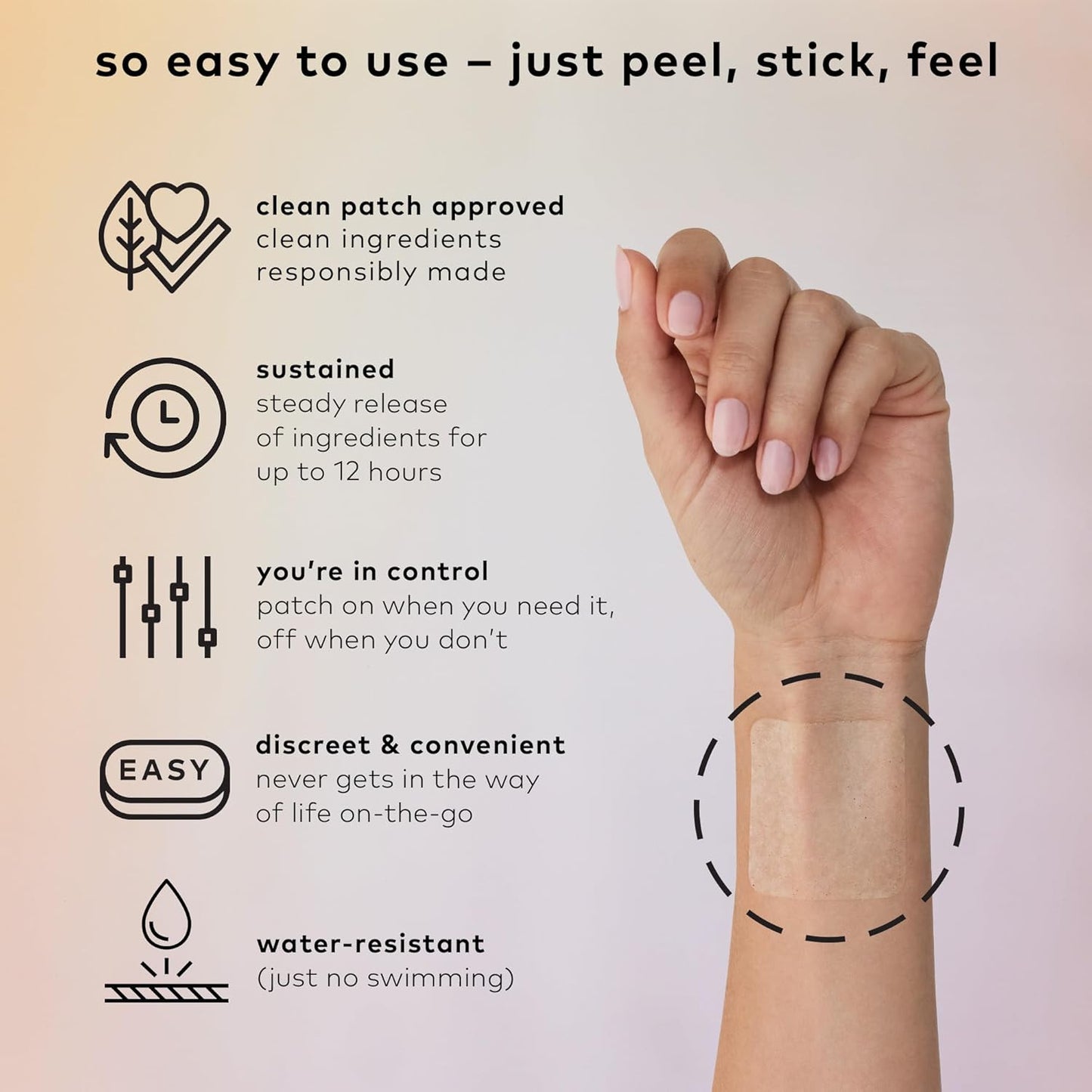 Desire Sexual Wellness Patches - Natural Plant-Powered Patches with Vitamin B6, Reishi, and Black Maca for Mood Enhancement (8 Patches)