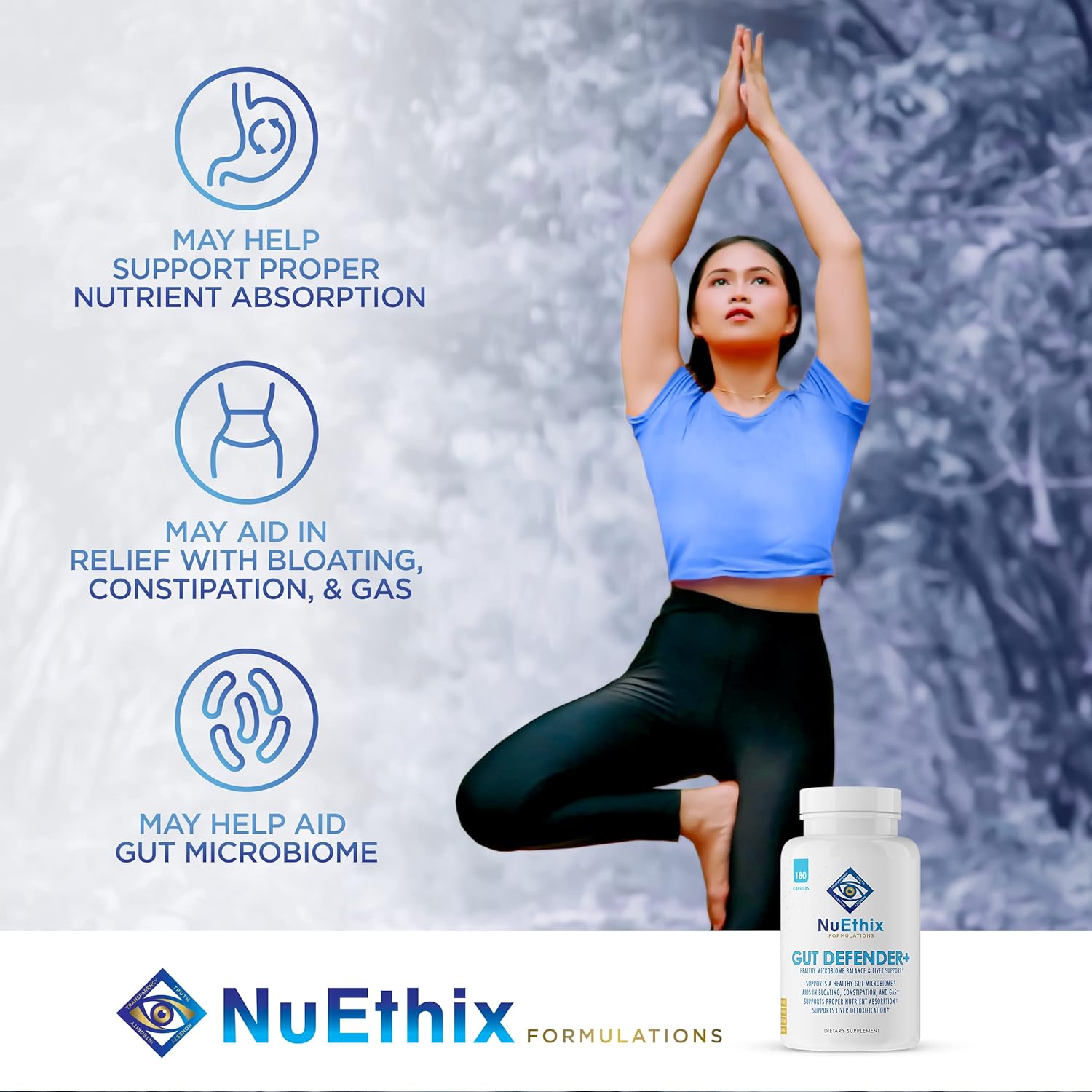 Detox and Microbiome Support Bundle: NuEthix Formulations Opti-Pure (30 Servings) and Gut Defender+ (90 Servings)