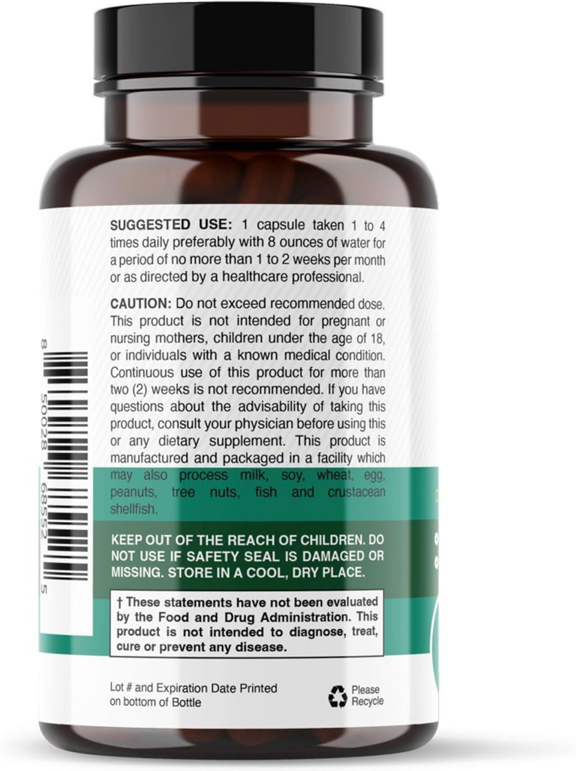 Detox Cleanse Capsules with Goldenseal Root & Bentonite Clay for Liver & Colon Health - Natural Formula for Digestive Regularity - 90 Capsules