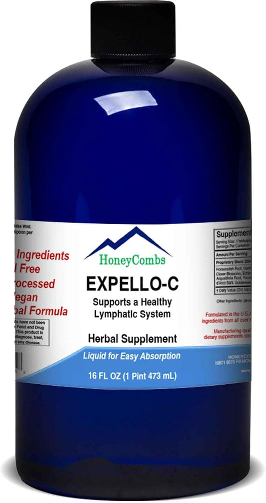 Detox Complete Liquid Supplement - Echinacea, Goldenseal & Red Clover - Alcohol-Free Cleanse for Liver, Kidneys & Immune System - 16 Fl Oz